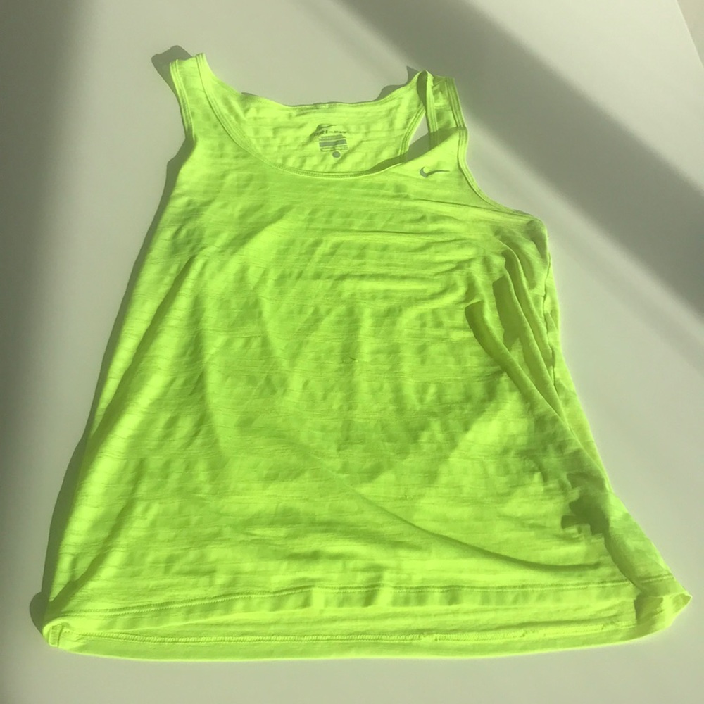 Nike neon dri fit tank